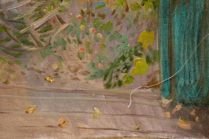 Oil painting Overlooking the courtyard Chernikov Nikolay Vladimirovich