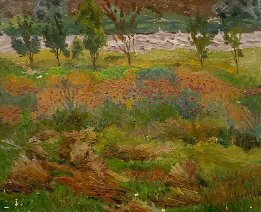 Oil painting Stream near the forest Chernikov Nikolay Vladimirovich