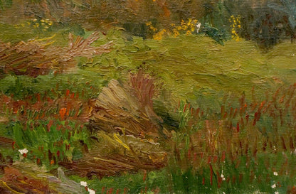 Oil painting Stream near the forest Chernikov Nikolay Vladimirovich