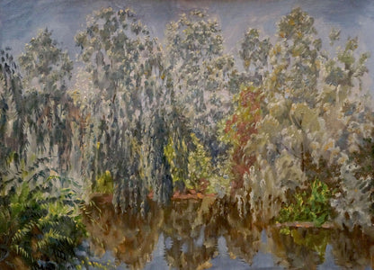 Oil painting Lake in the forest Chernikov Nikolay Vladimirovich