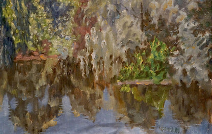 Oil painting Lake in the forest Chernikov Nikolay Vladimirovich
