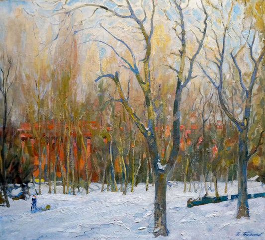 Oil painting Spring day Babentsov Victor Vladimirovich