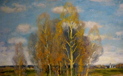Oil painting Autumn landscape Alexander Mynka