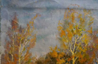 Oil painting Last autumn harvest Alexander Mynka