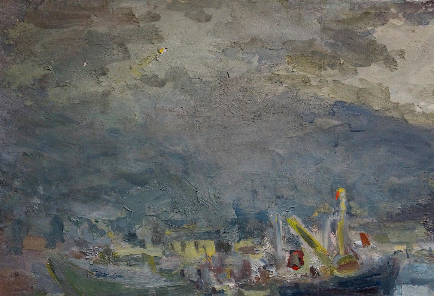 Oil portrayal of a storm by Vyacheslav Dmitrievich Karelin