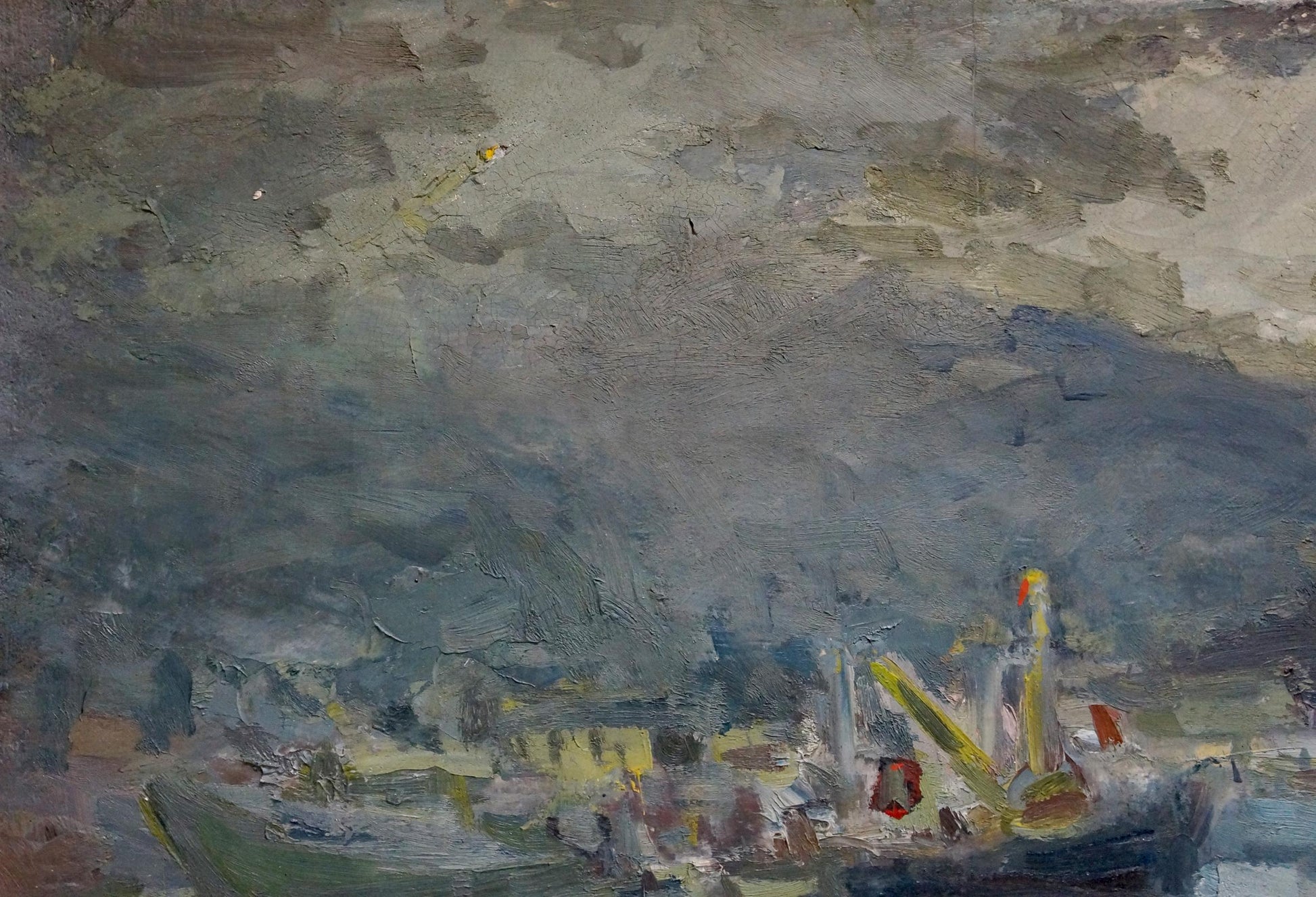 Oil portrayal of a storm by Vyacheslav Dmitrievich Karelin