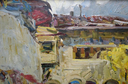 Oil painting Urban landscape Zakharov Fedor Zakharovich