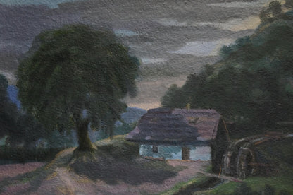 Oil painting Night time