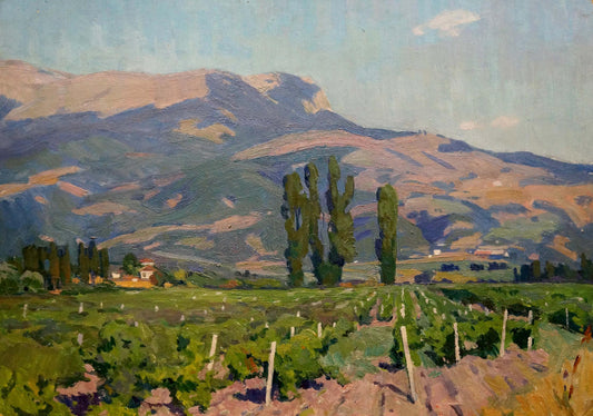 Oil painting Grape fields Miroshnichenko Ivan Vasilievich