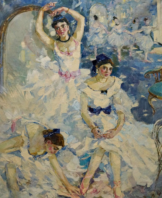 Oil painting Ballerinas portrait Titarenko Maria Anatolyevna
