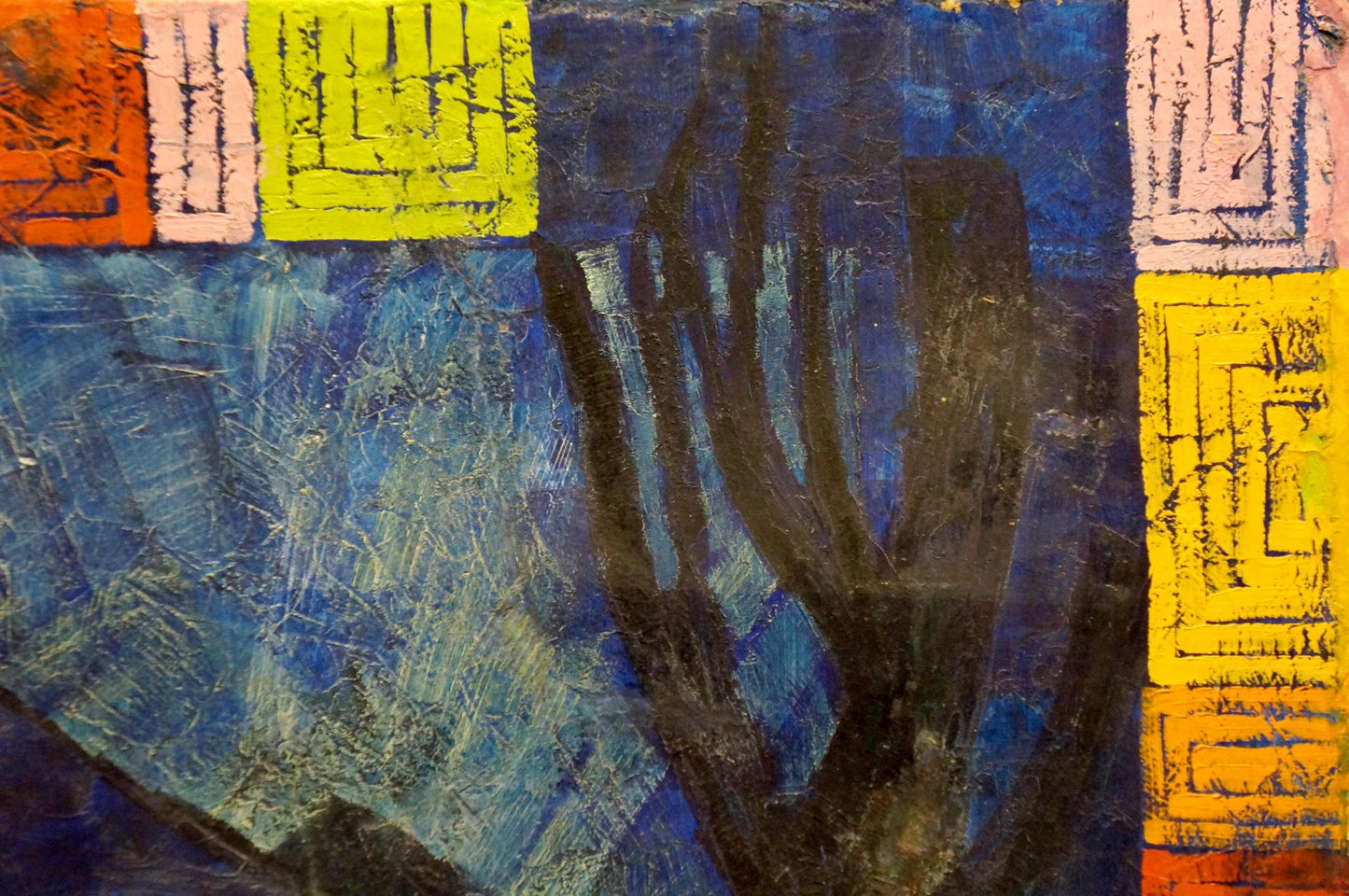 Oil painting Night landscape