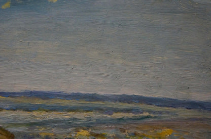 Oil painting River along the cliff Smychek Igor Vladimirovich