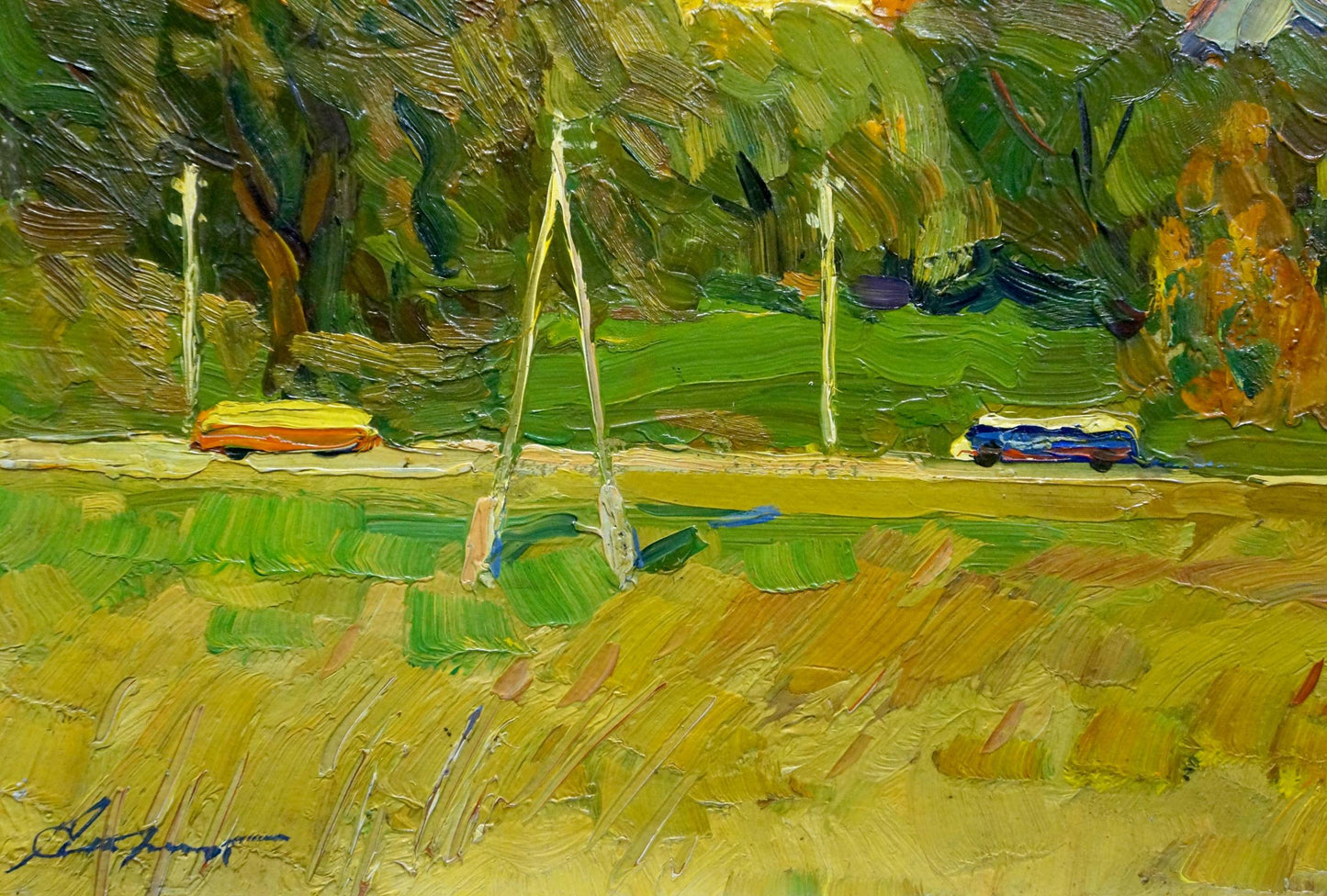 Oil painting By the evening Stremsky Alexander Ivanovich