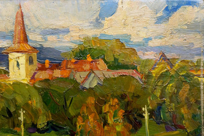 Oil painting By the evening Stremsky Alexander Ivanovich