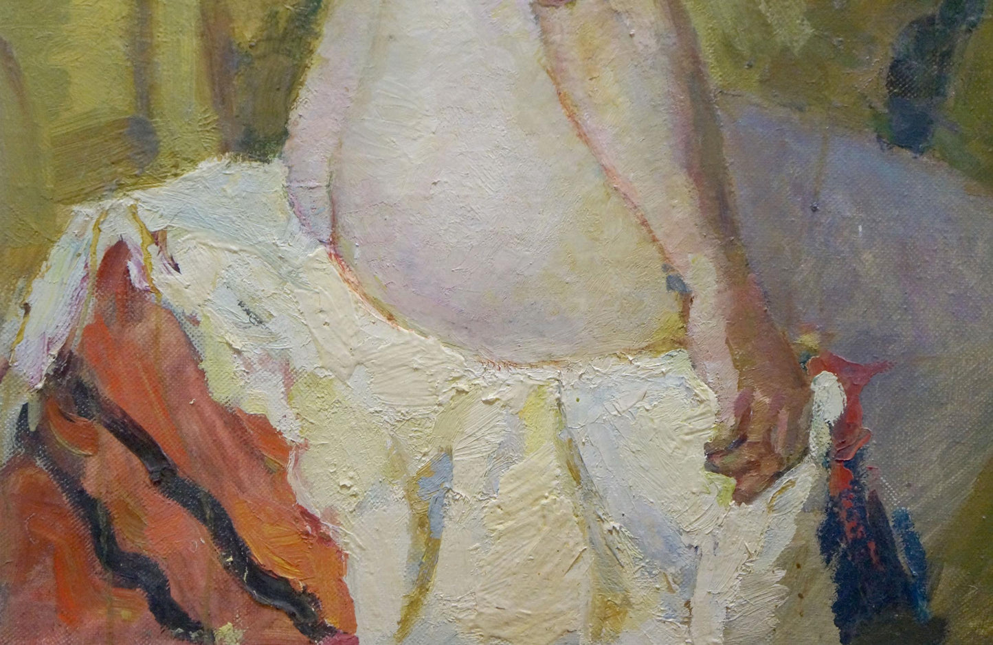 Oil painting The tenderness of a naked girl Maria Titarenko