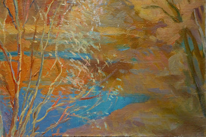 Oil painting Autumn landscape Titarenko Maria Anatolyevna