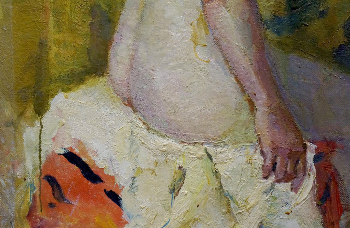 Oil painting Pensive naked girl Maria Titarenko