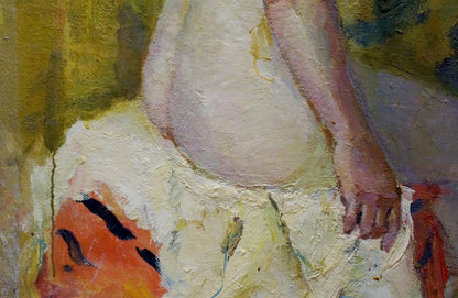 Oil painting Pensive naked girl Maria Titarenko