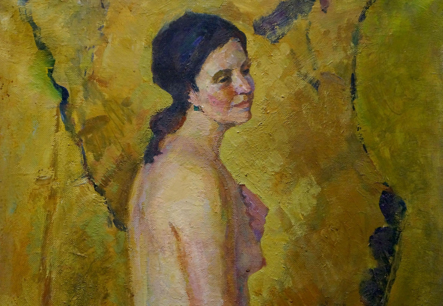 Oil painting Pensive naked girl Maria Titarenko