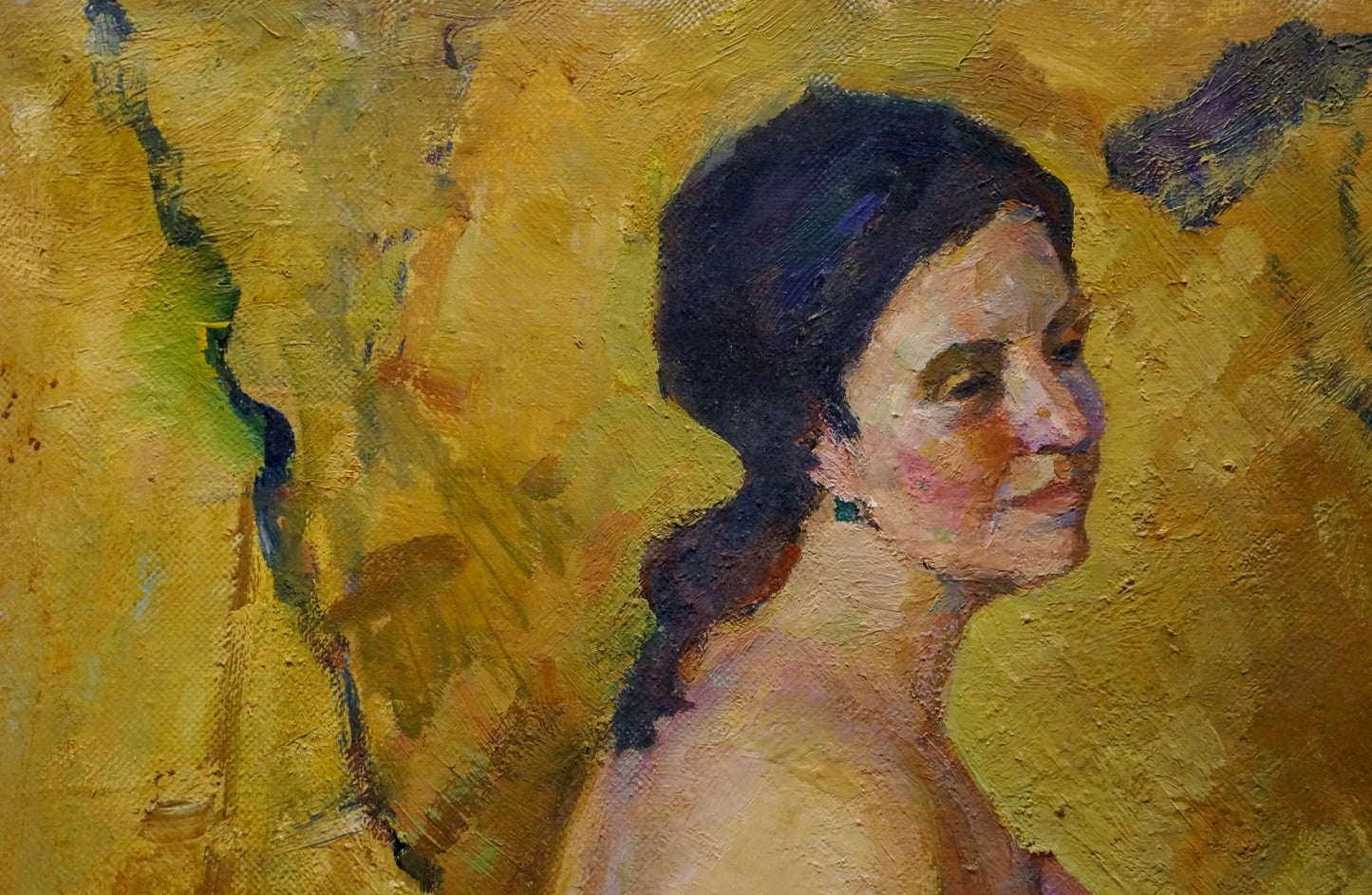 Oil painting Pensive naked girl Maria Titarenko