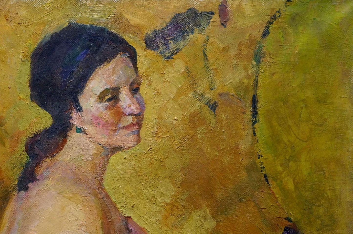 Oil painting Pensive naked girl Maria Titarenko