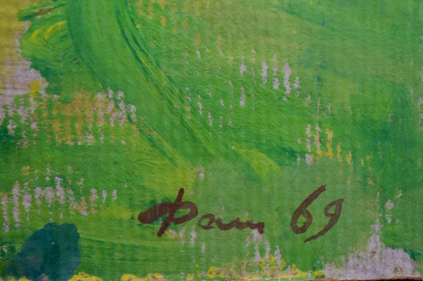 Oil painting The village of Mikhailovka Fomin Anatoly Nikiforovich