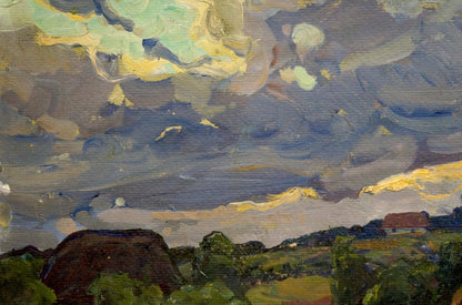 Oil painting Evening in Poltava region Fomin Anatoly Nikiforovich