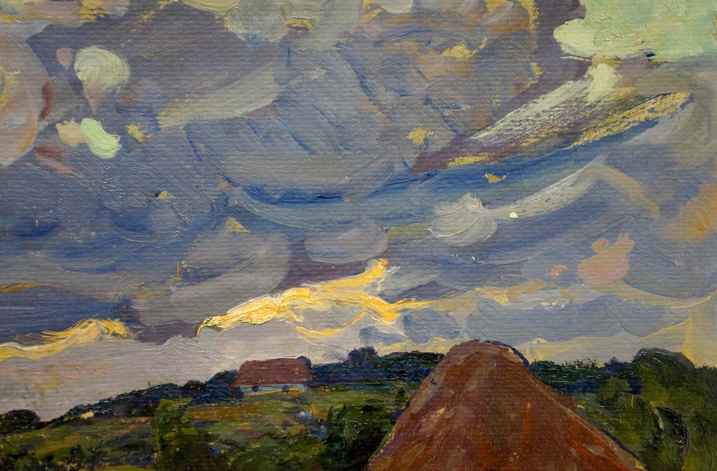 Oil painting Evening in Poltava region Fomin Anatoly Nikiforovich