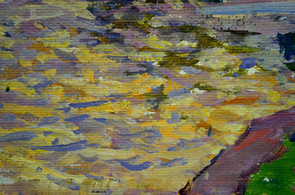 Oil painting At a lake Fomin Anatoly Nikiforovich