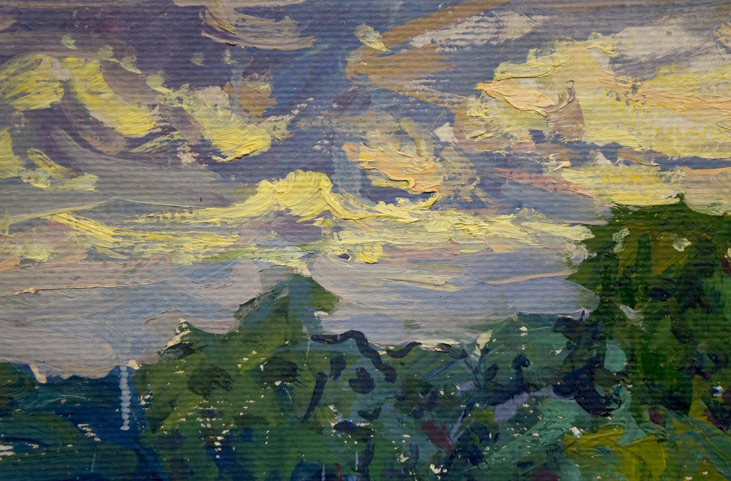 Oil painting At a lake Fomin Anatoly Nikiforovich