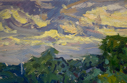 Oil painting At a lake Fomin Anatoly Nikiforovich