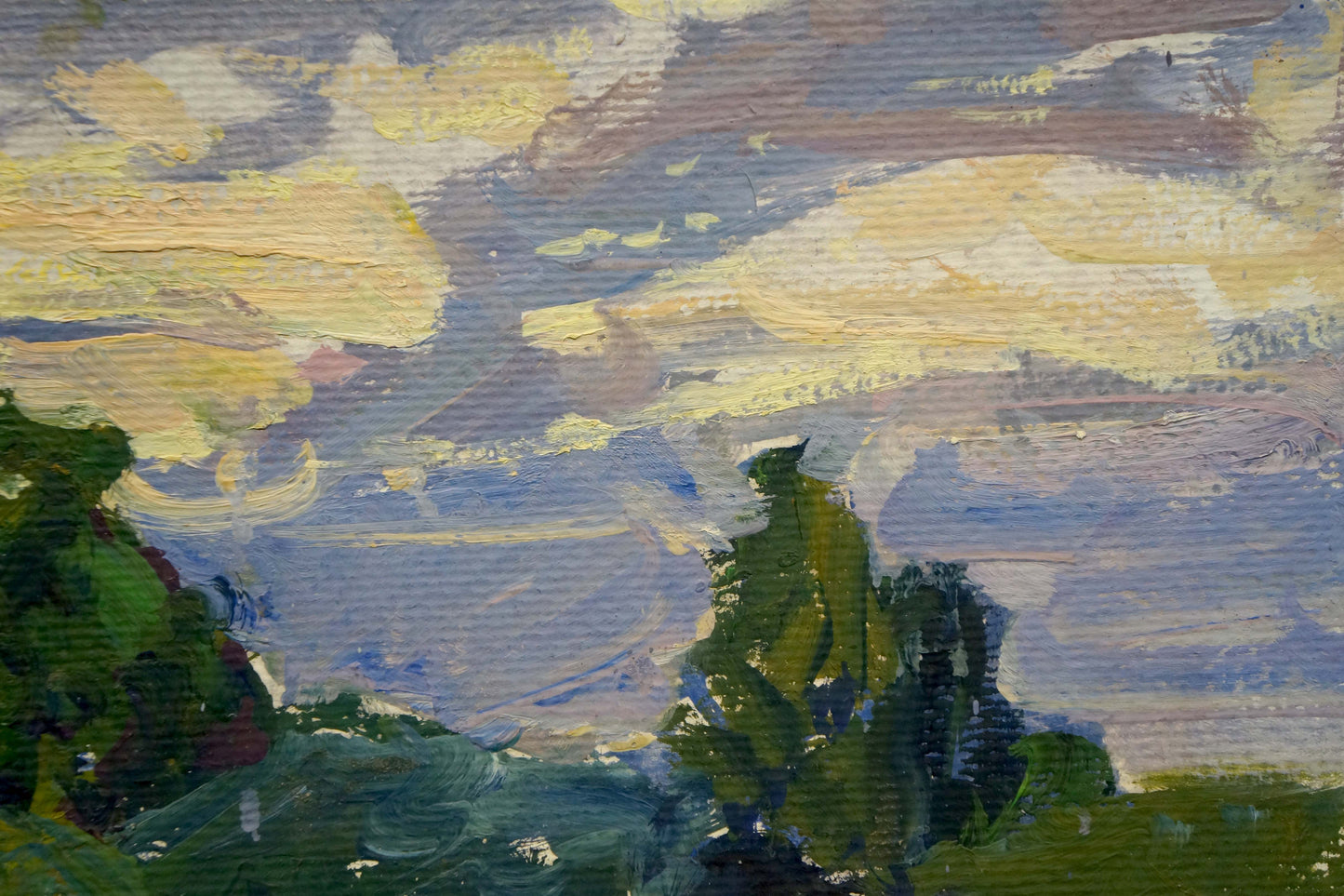 Oil painting At a lake Fomin Anatoly Nikiforovich