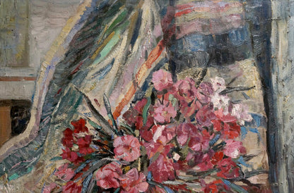 Oil painting Flowers O. Bran