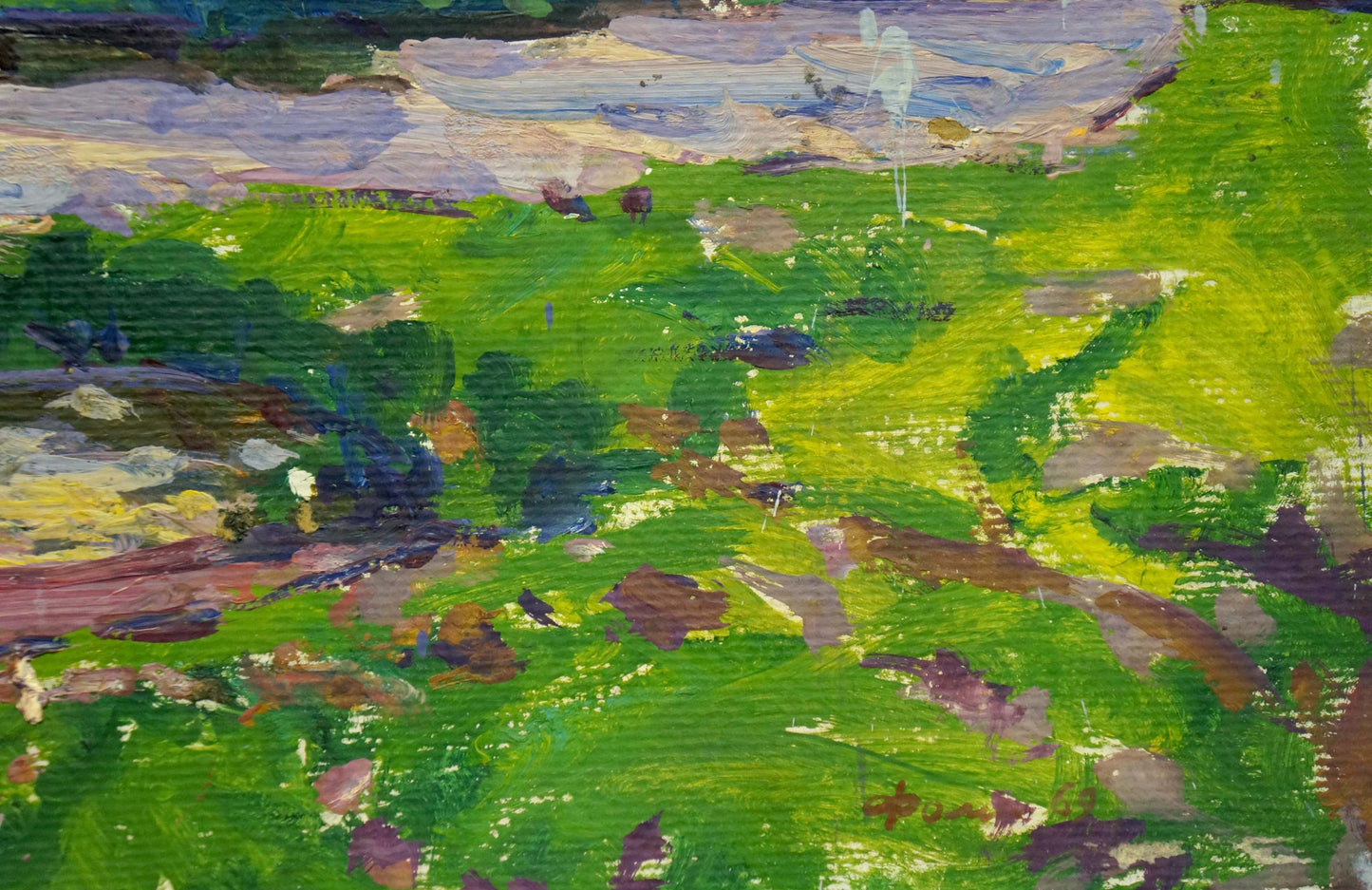 Oil painting At a lake Fomin Anatoly Nikiforovich