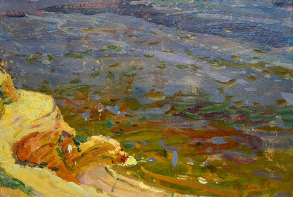 Oil painting Dnieper Fomin Anatoly Nikiforovich