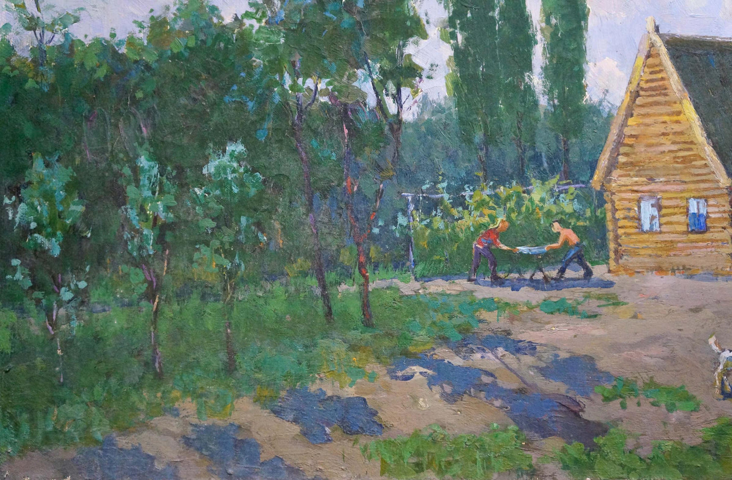 Oil painting Country life