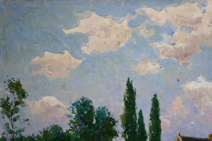 Oil painting Country life