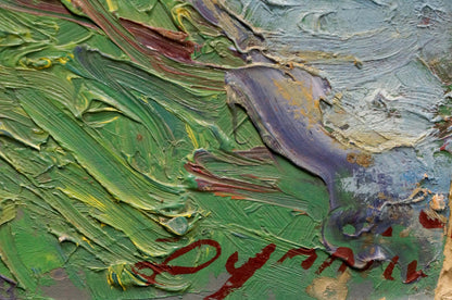 Oil painting Way home Dupliy Sergey Alexandrovich