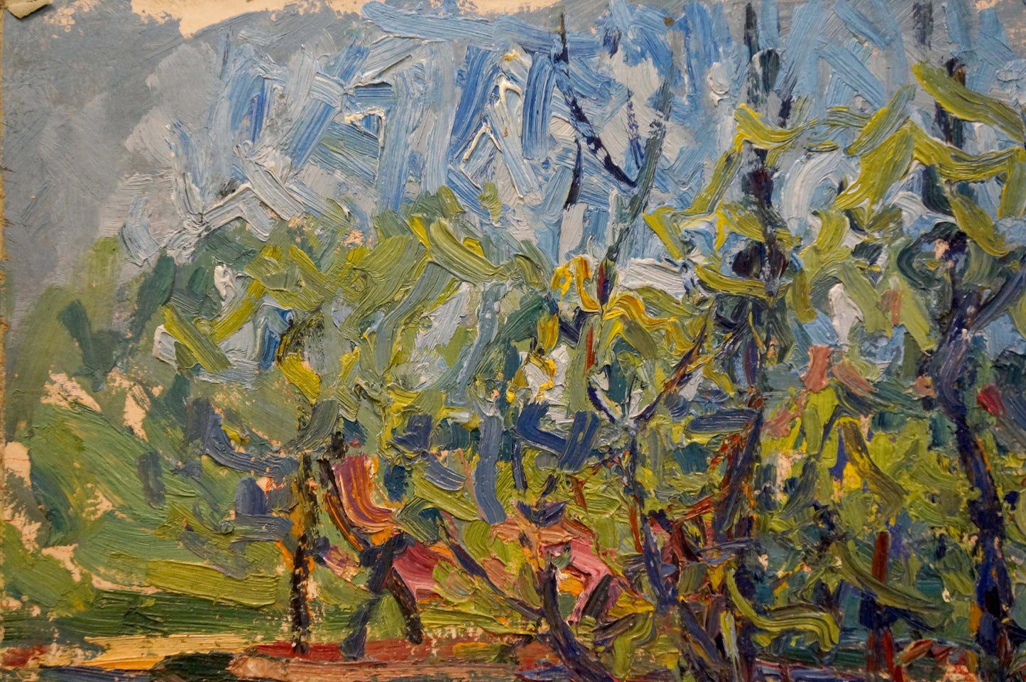 Oil painting depicting a "Swamp" by Sergey Alexandrovich Dupliy