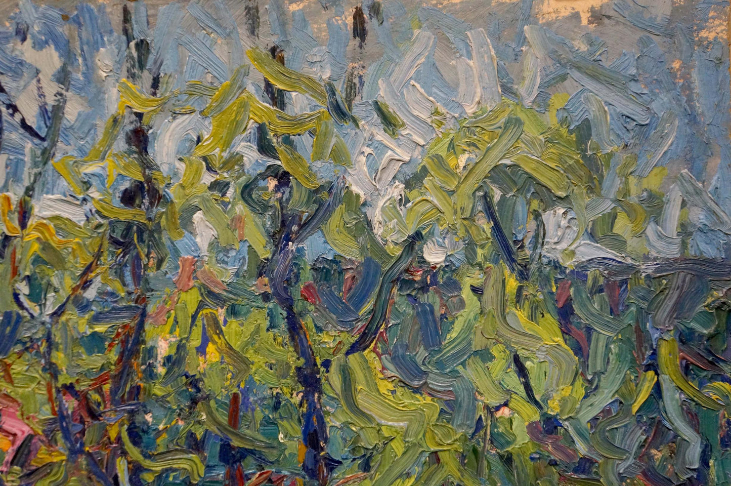 Sergey Alexandrovich Dupliy's oil painting capturing a "Swamp"