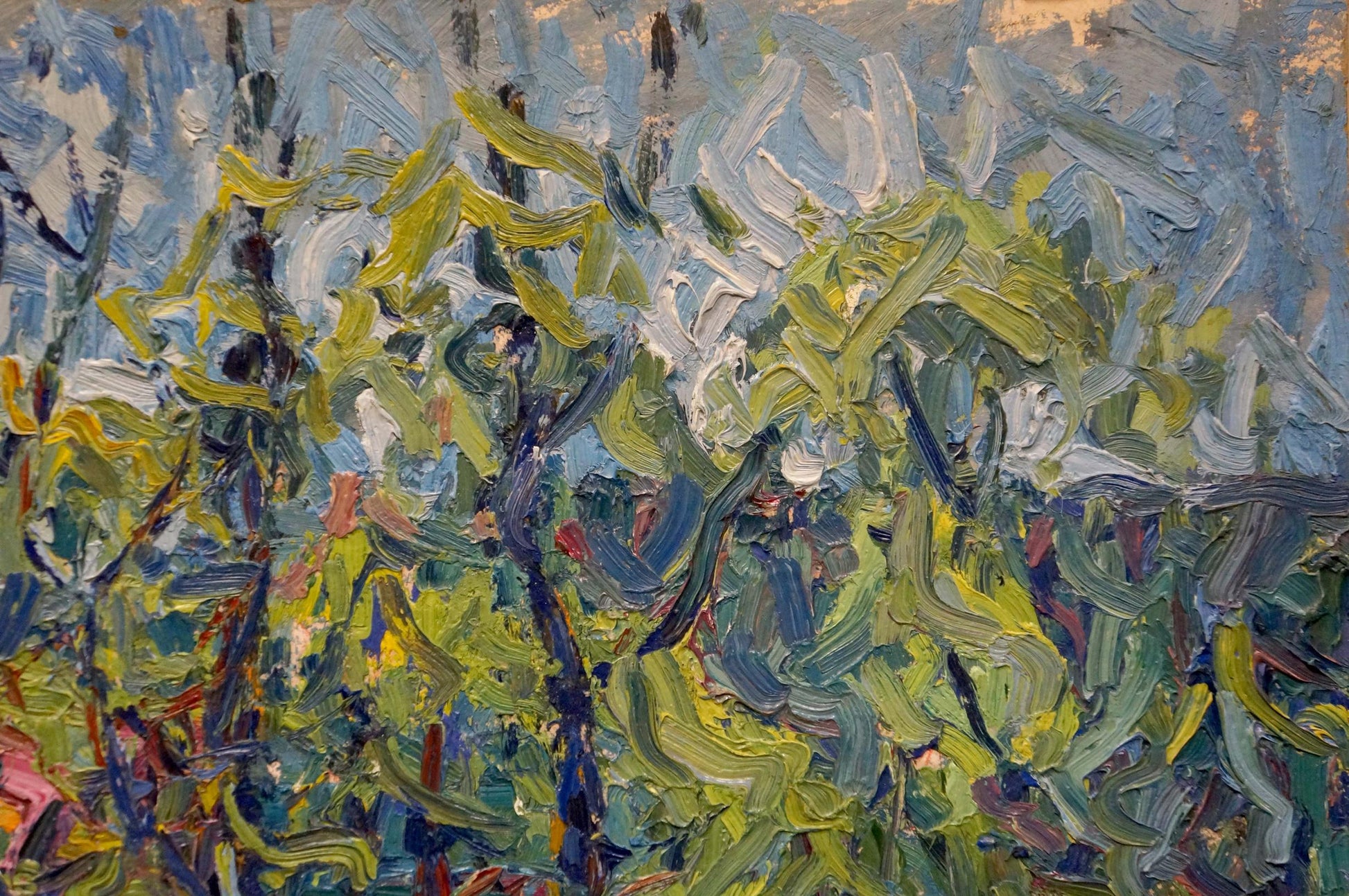 Sergey Alexandrovich Dupliy's oil painting capturing a "Swamp"