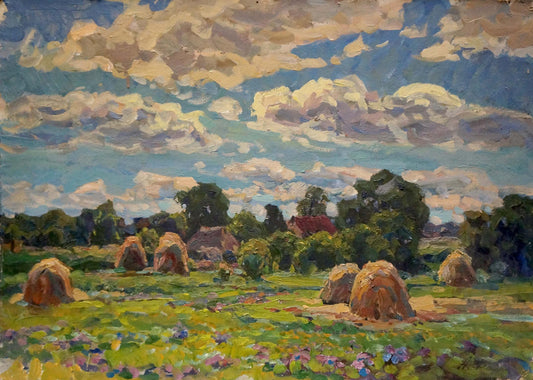 Oil painting Noon Fomin Anatoly Nikiforovich