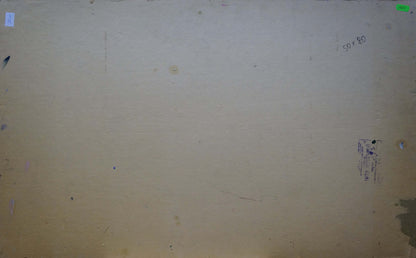 Oil painting Landscape with sunset on a field Unknown artist