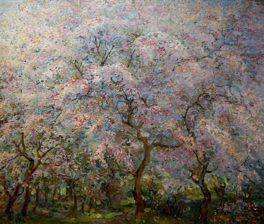 Oil painting Blooming trees Tytarenko Odarka Anatoliivna