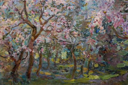 Oil painting Blooming trees Tytarenko Odarka Anatoliivna