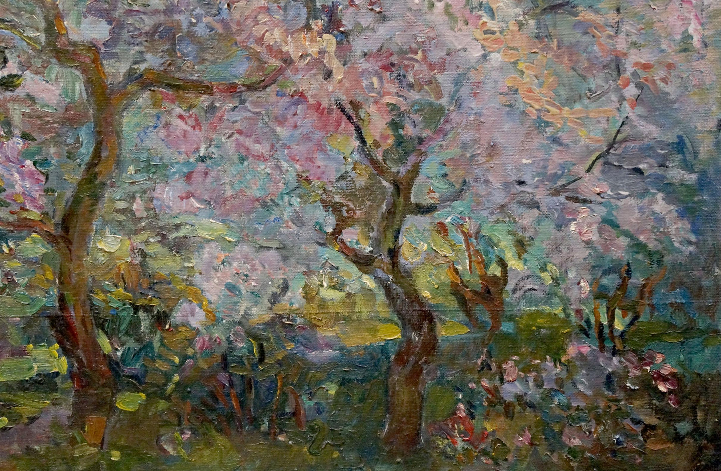 Oil painting Blooming trees Tytarenko Odarka Anatoliivna