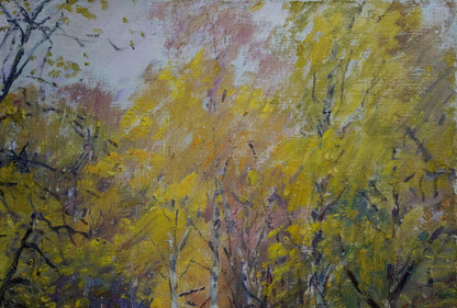 Oil painting Autumn. Road to the forest Kisil Grigory Alekseevich