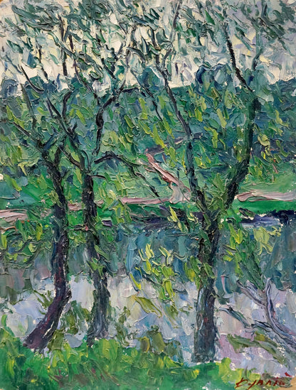 Oil painting Forest landscape Dupliy Sergey Alexandrovich