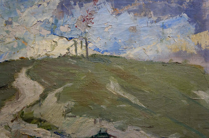 Oil painting Road to the mountains Kapkanets Tamara Nikitichna