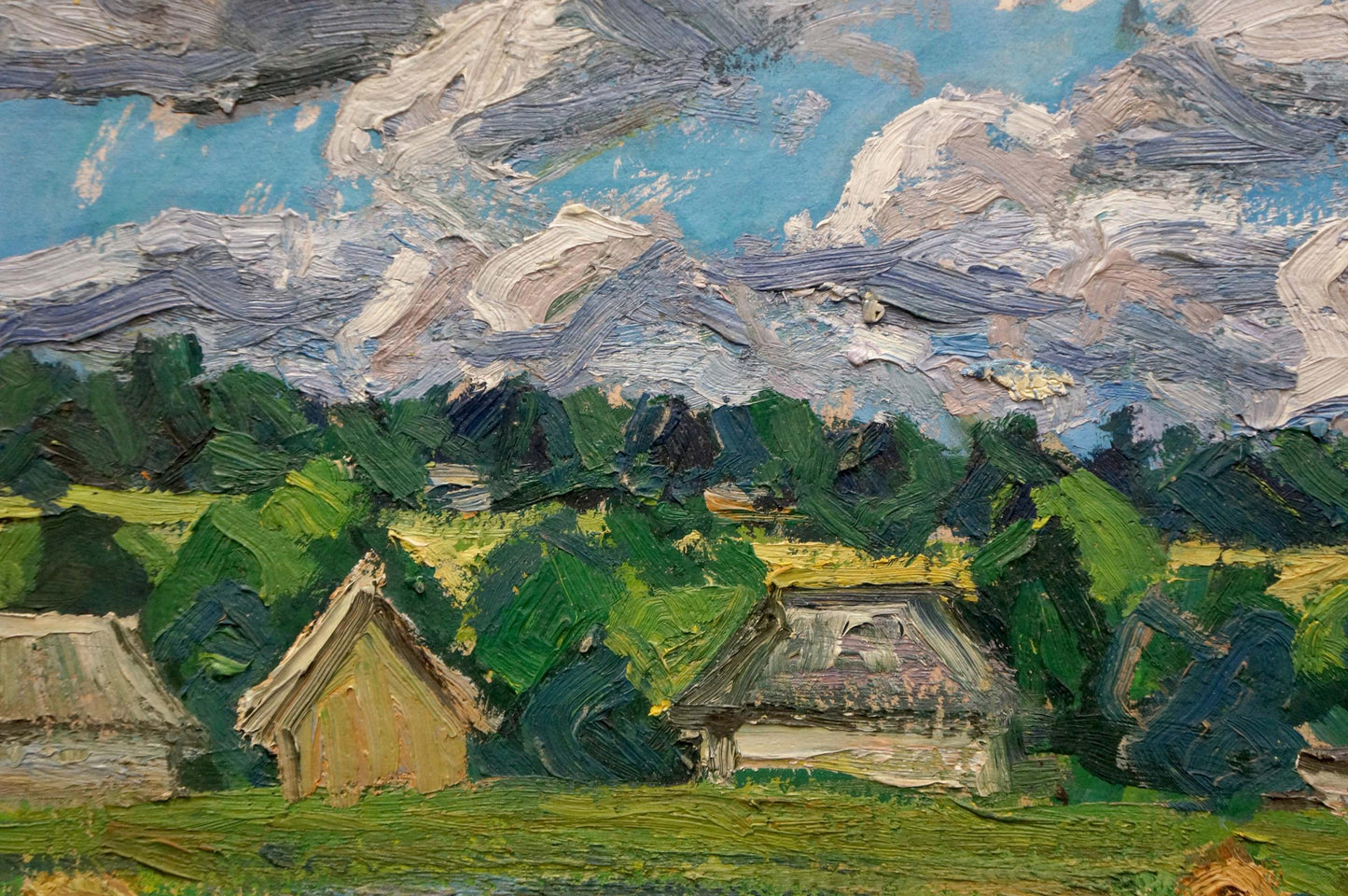 Oil painting Plowed field Dupliy Sergey Alexandrovich